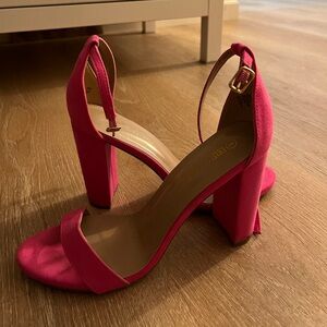 Pink women’s heels